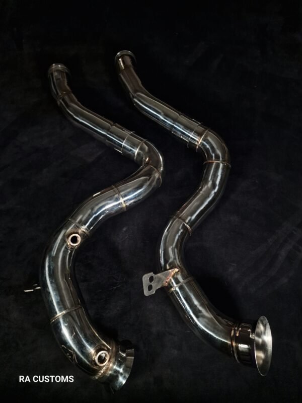 Mercedes Benz W205 C63s 4.0TT Catless Downpipes - Image 4