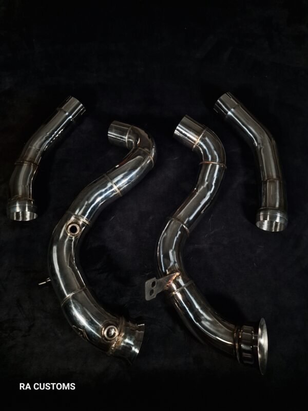 Mercedes Benz W205 C63s 4.0TT Catless Downpipes - Image 2