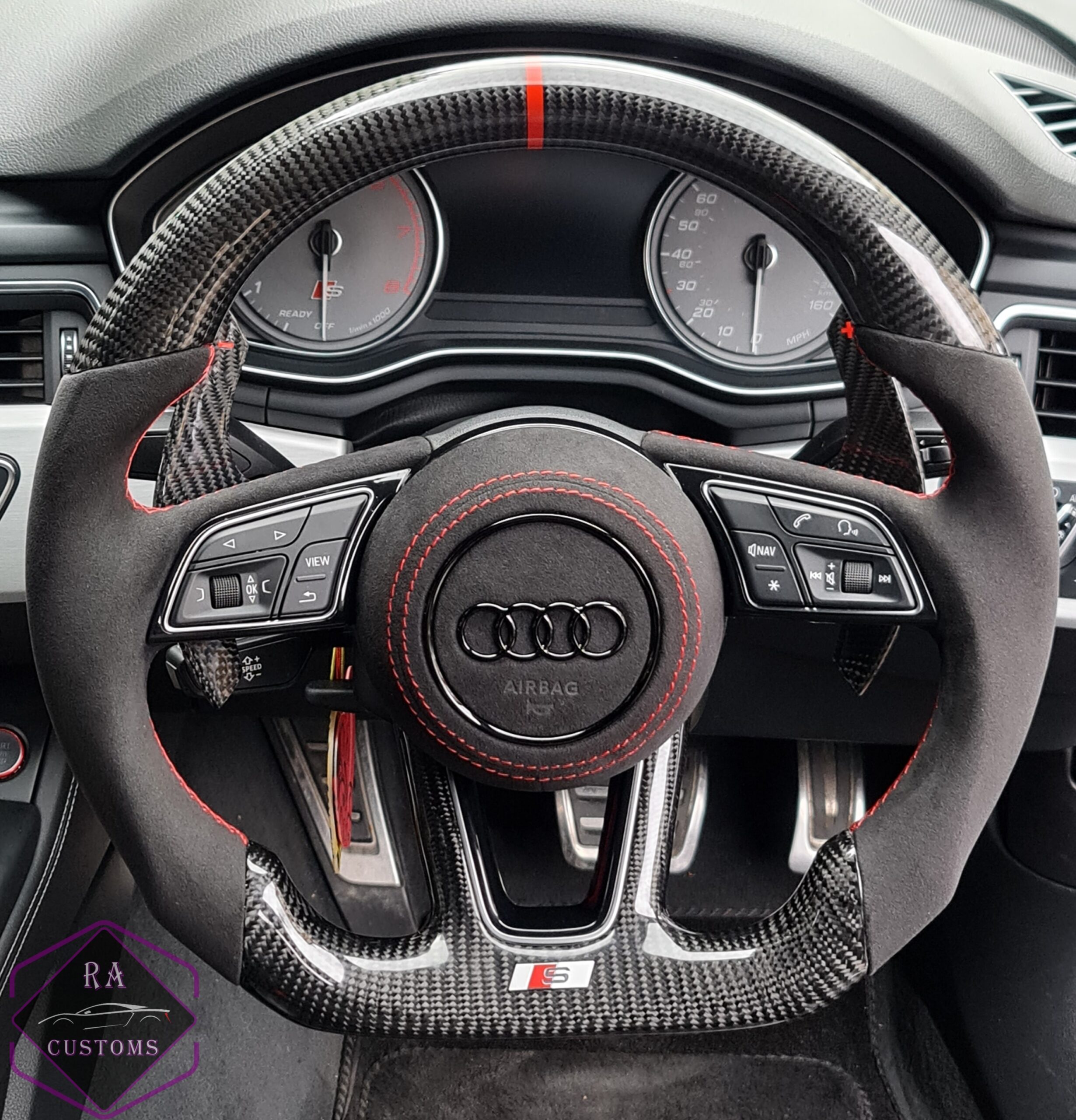 Audi S3 Forged Carbon Wheel Paddle Shifters