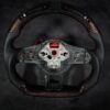 Reflective Red Carbon Steering wheel MK7