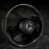 2022 Mercedes Benz AMG Blacked out Carbon Steering Wheel - Image 3