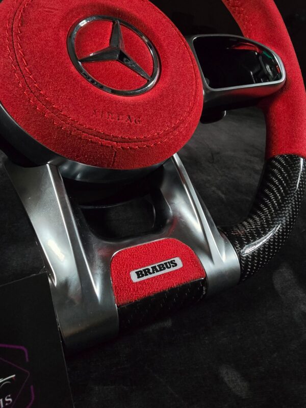 Brabus Red AMG Steering Wheel - Image 3