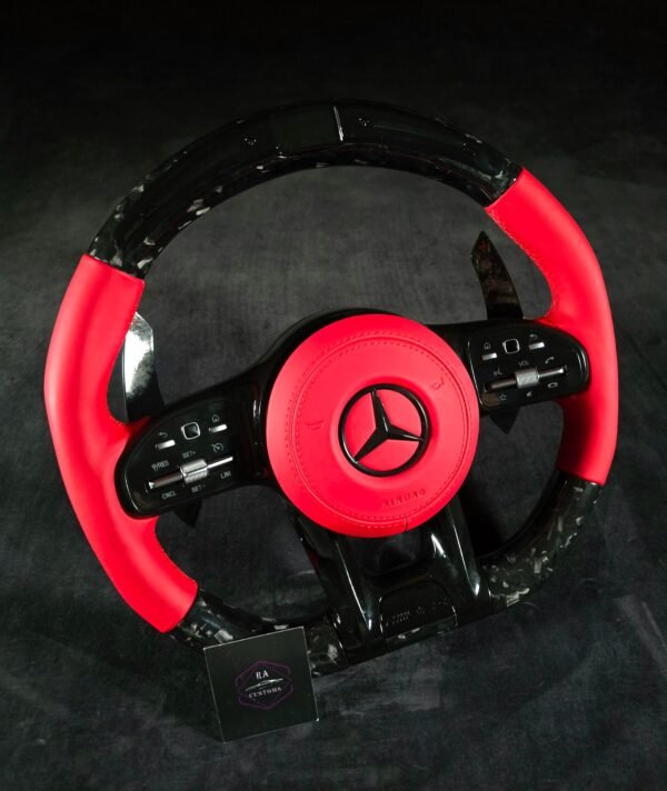 Mercedes Forged RED LED Steering Wheel - Image 5