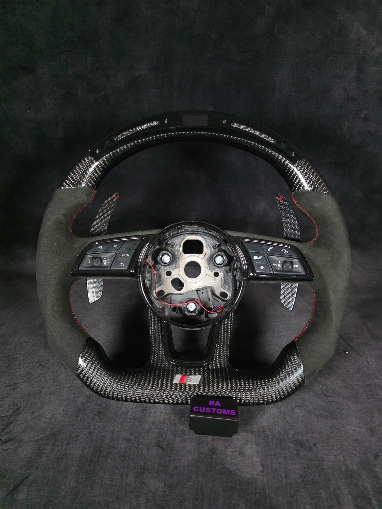 Audi S3 S4 S5 Carbon LED Steering Wheel - Image 4