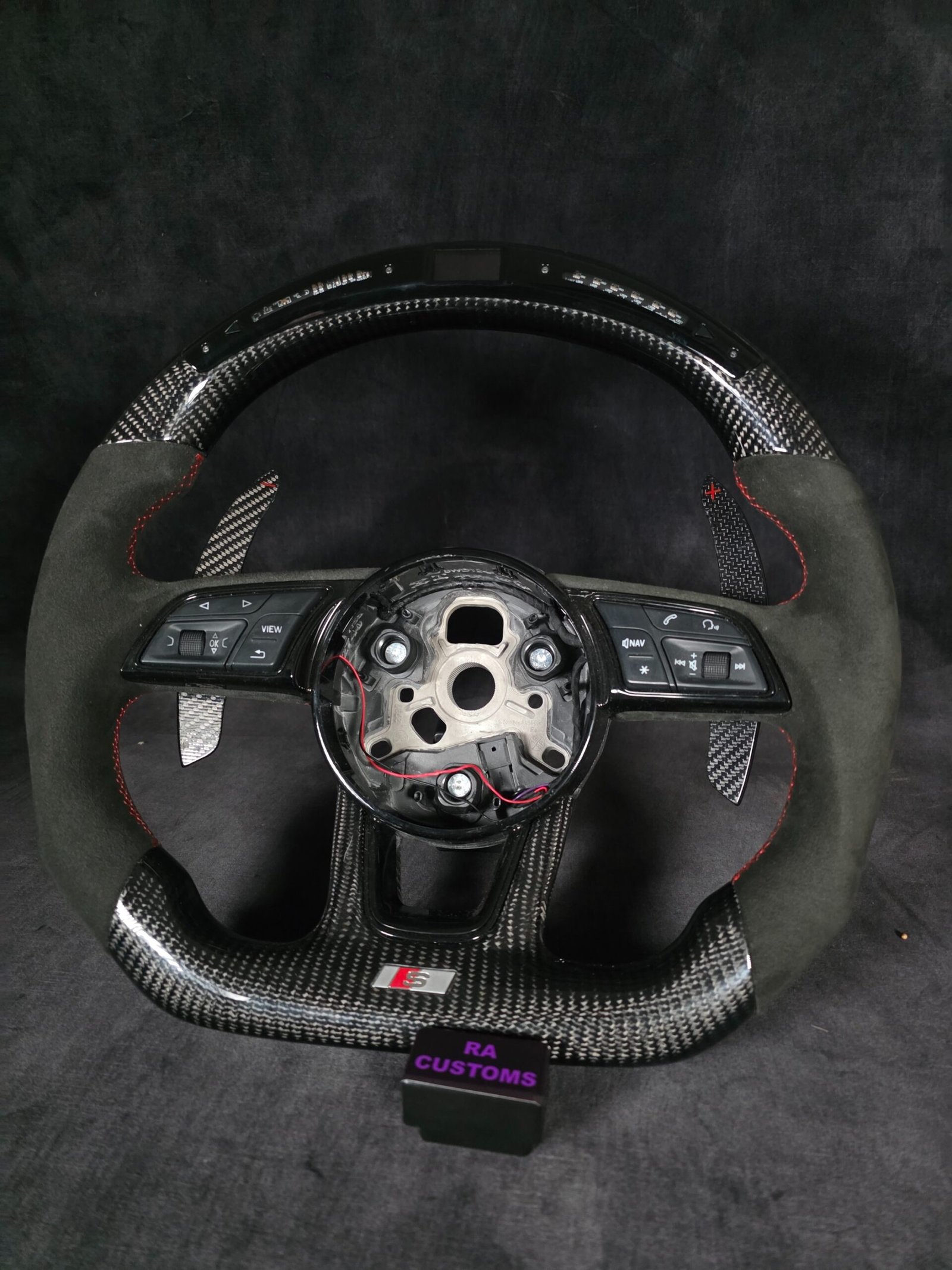 Audi S3 S4 S5 Carbon LED Steering Wheel - Image 3