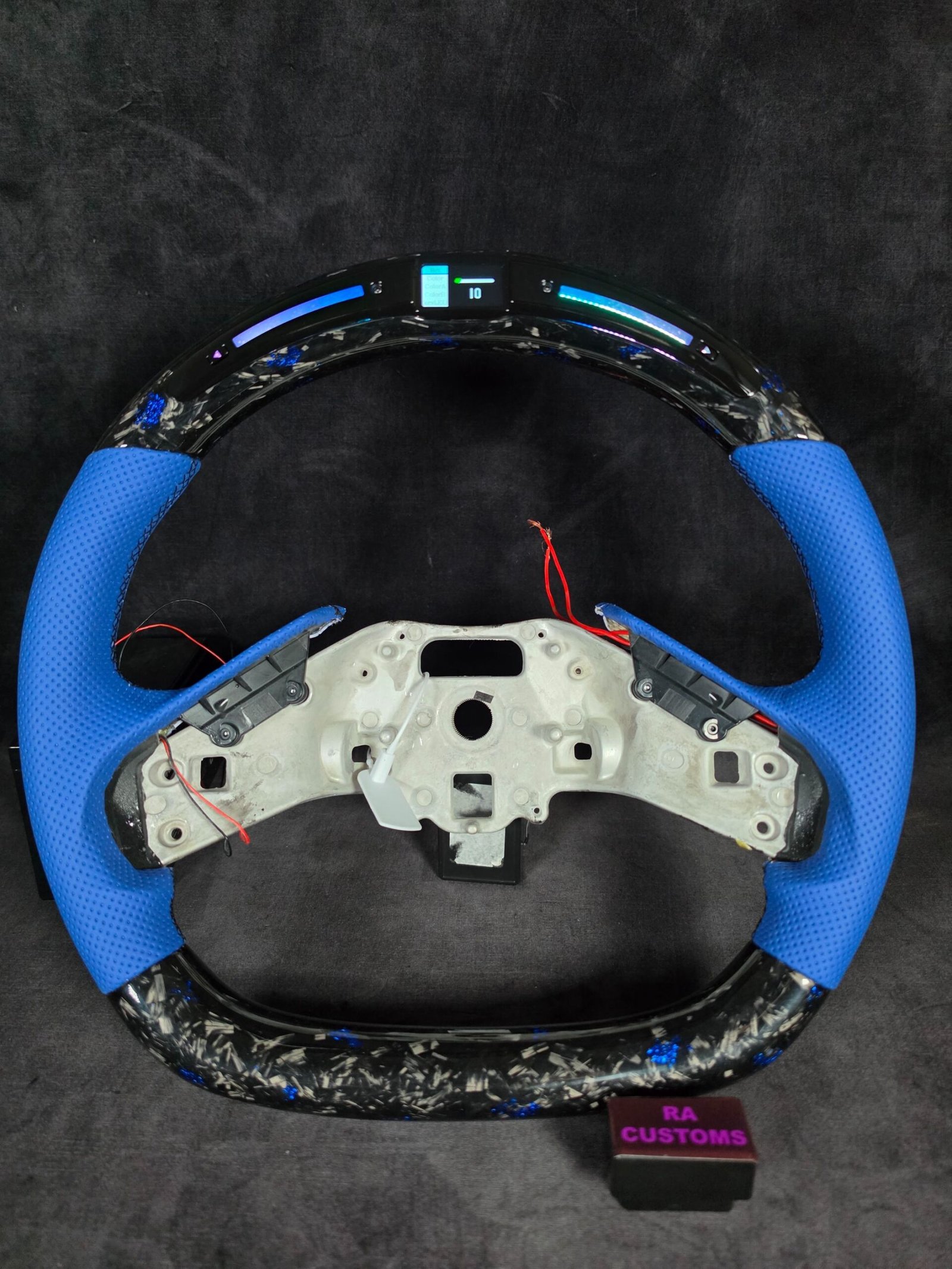 Corvette C8 Forged Carbon LED Steering Wheel - Image 4